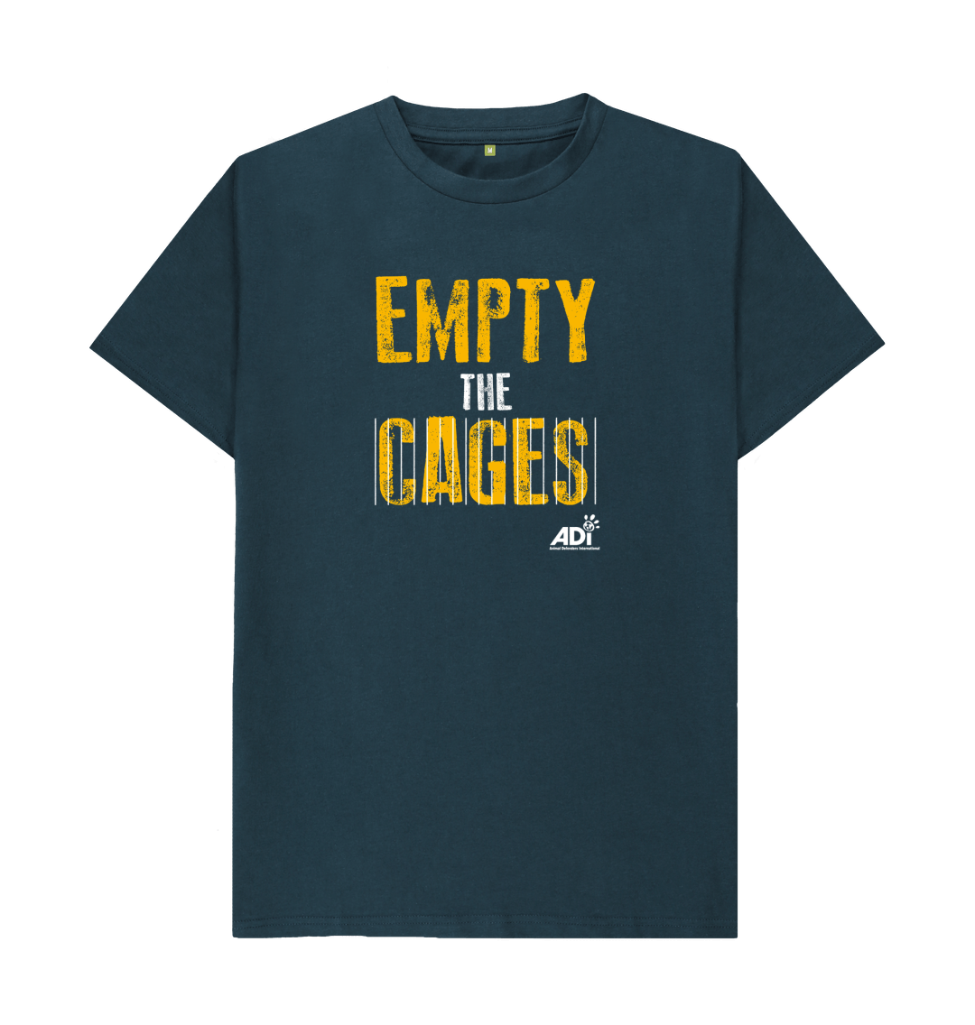 Denim Blue Empty The Cages Men\u2019s T-shirt