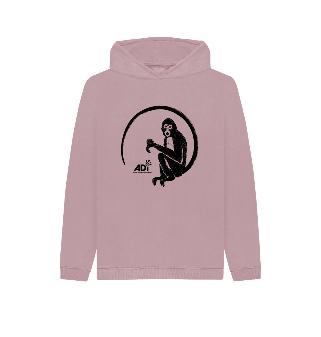 Mauve Spider Monkey Kids Hoody