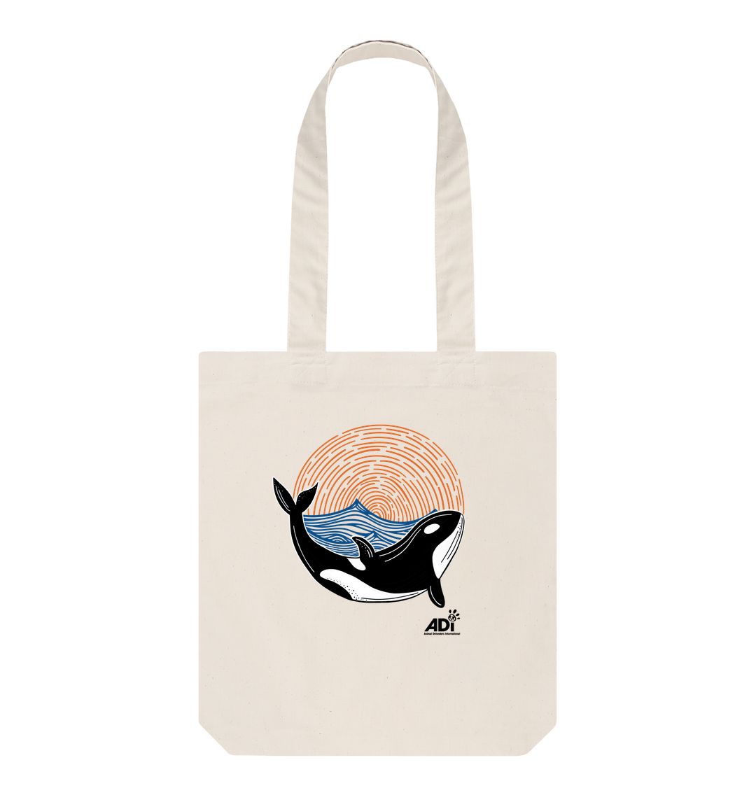 Natural Orca Tote Bag