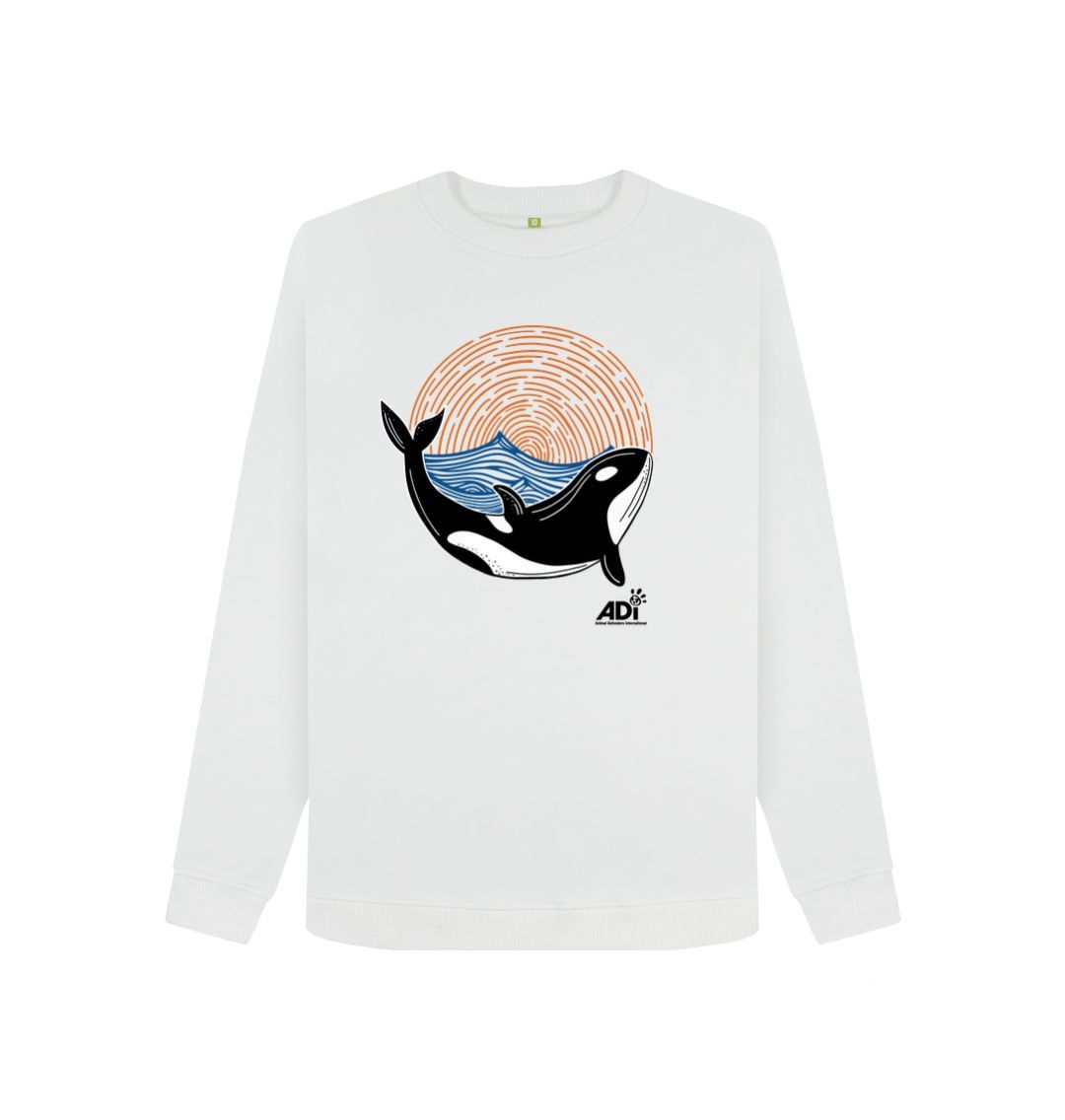 White Orca Women's Sweatshirt