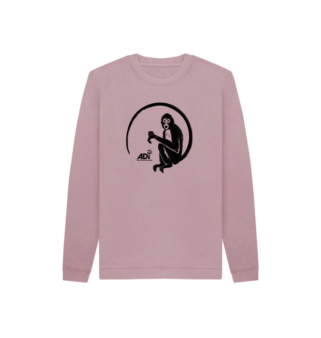 Mauve Spider Monkey Kids Sweatshirt