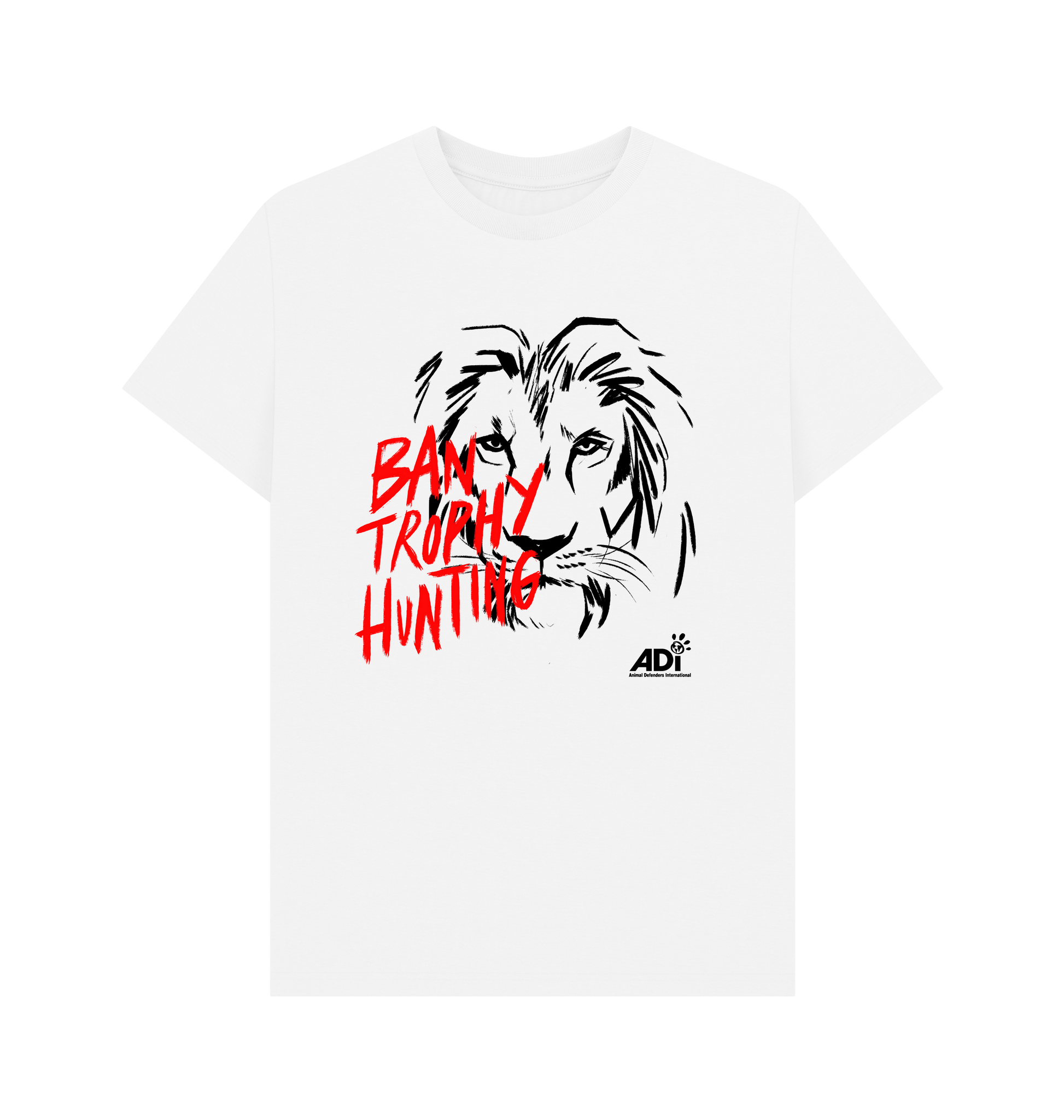 White Printed T-shirt Front