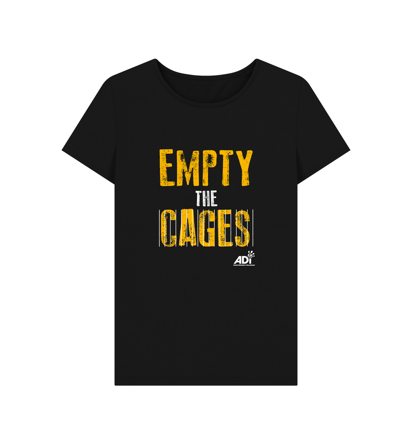 Black Printed T-shirt Front