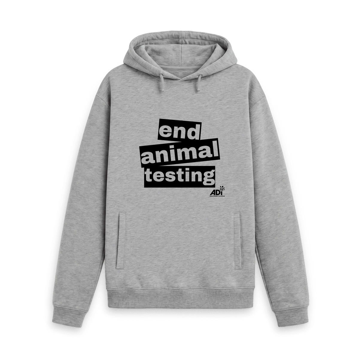 Light Heather Printed Hoody Front