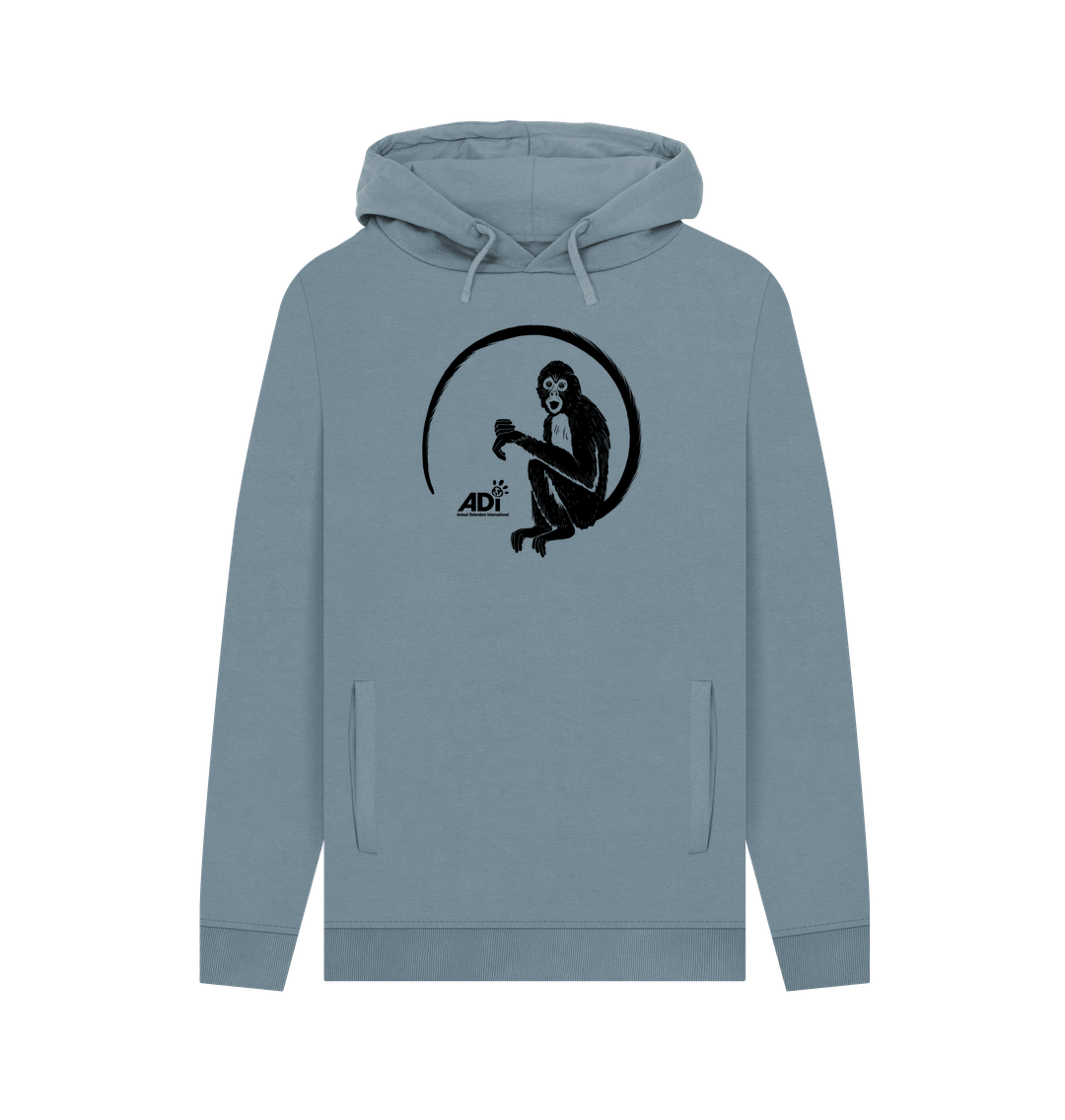 Stone Blue Printed Hoody