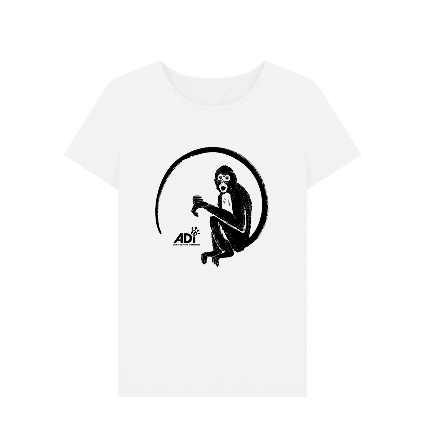 White Printed T-shirt Front