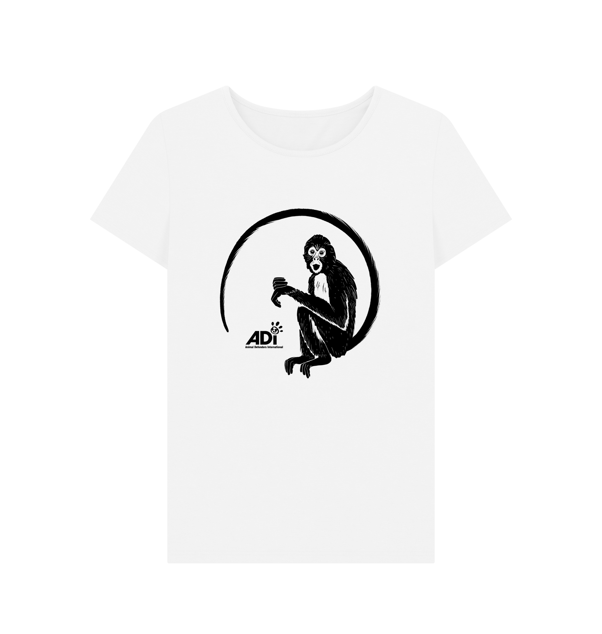 White Printed T-shirt Front