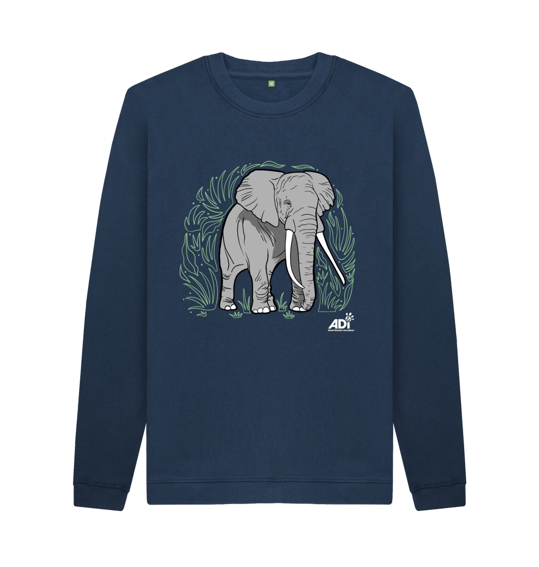 Navy Blue Elephant Men\u2019s Sweatshirt