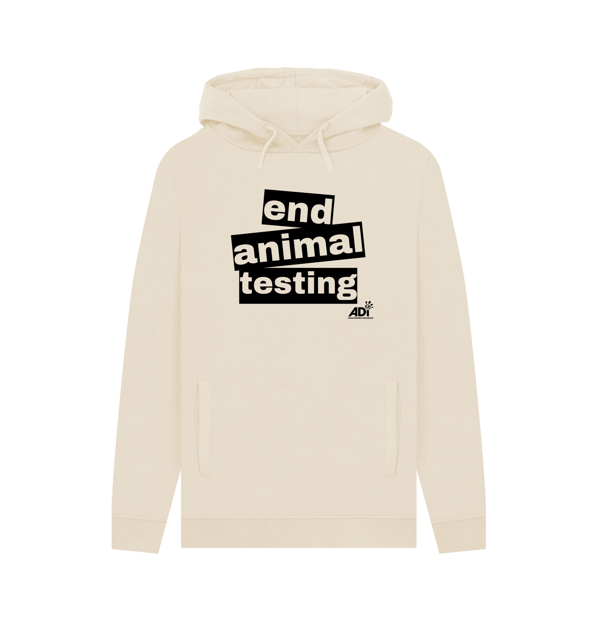 Oat Printed Hoody Front