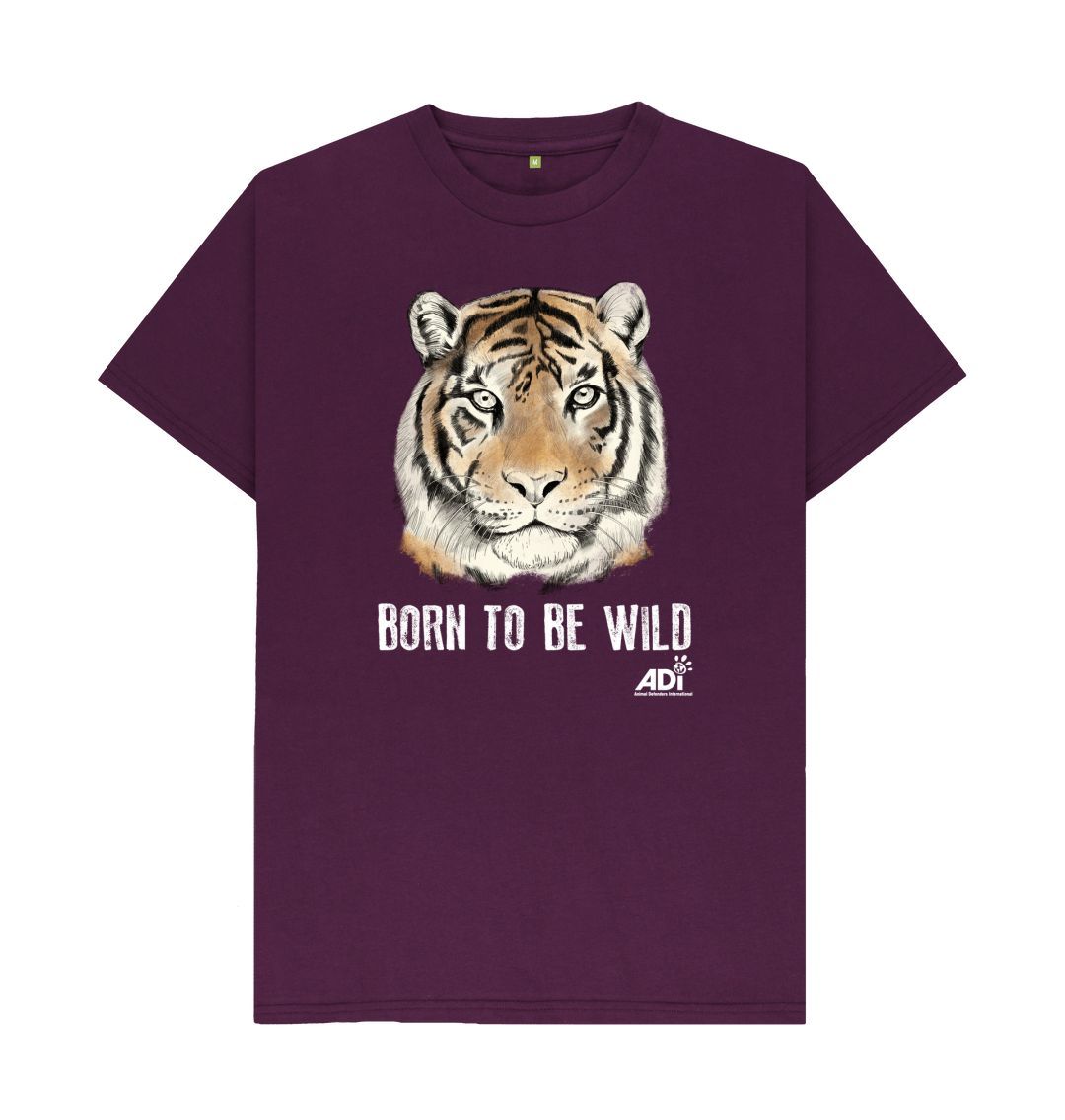 Purple Born to be Wild Men\u2019s Dark T-shirt