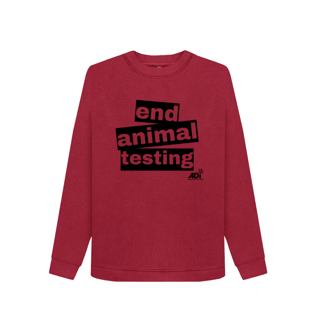 Cherry End Animal Testing Women's Sweatshirt