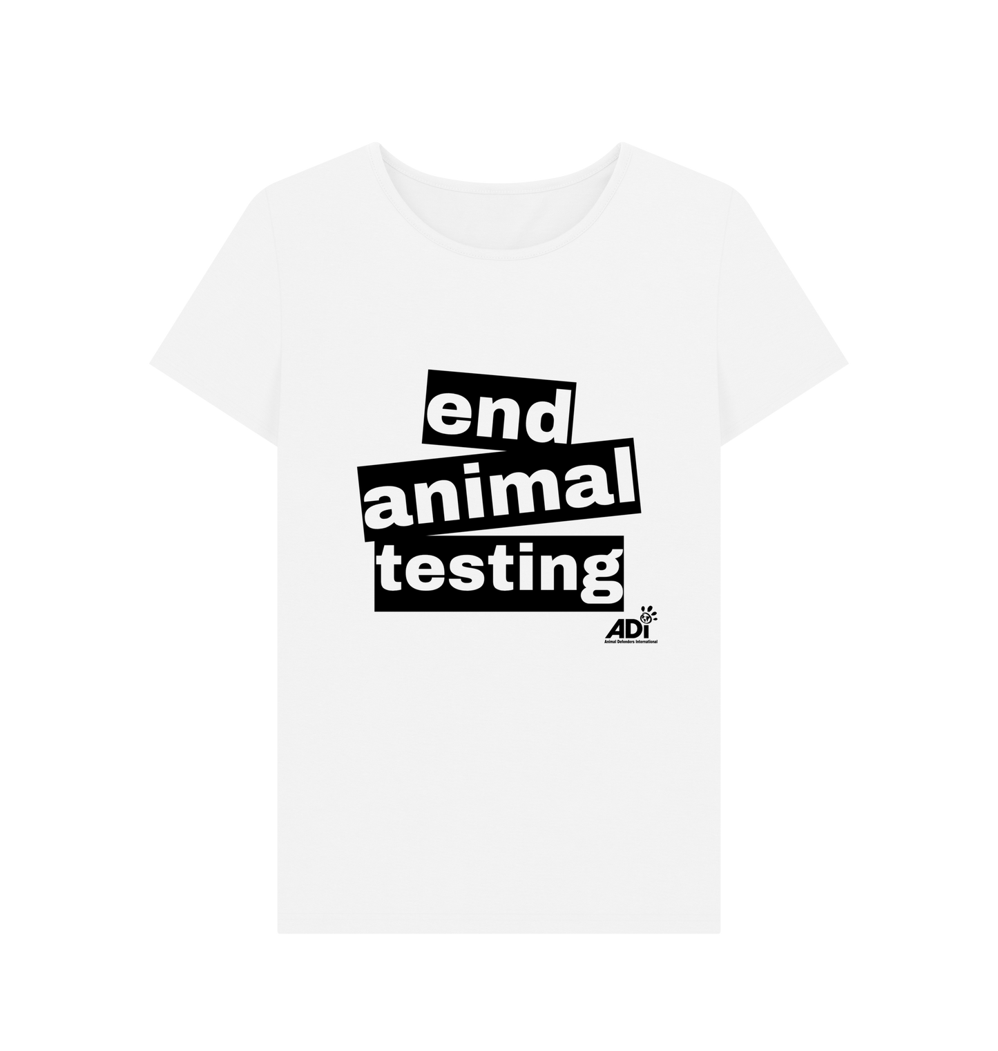 White Printed T-shirt Front