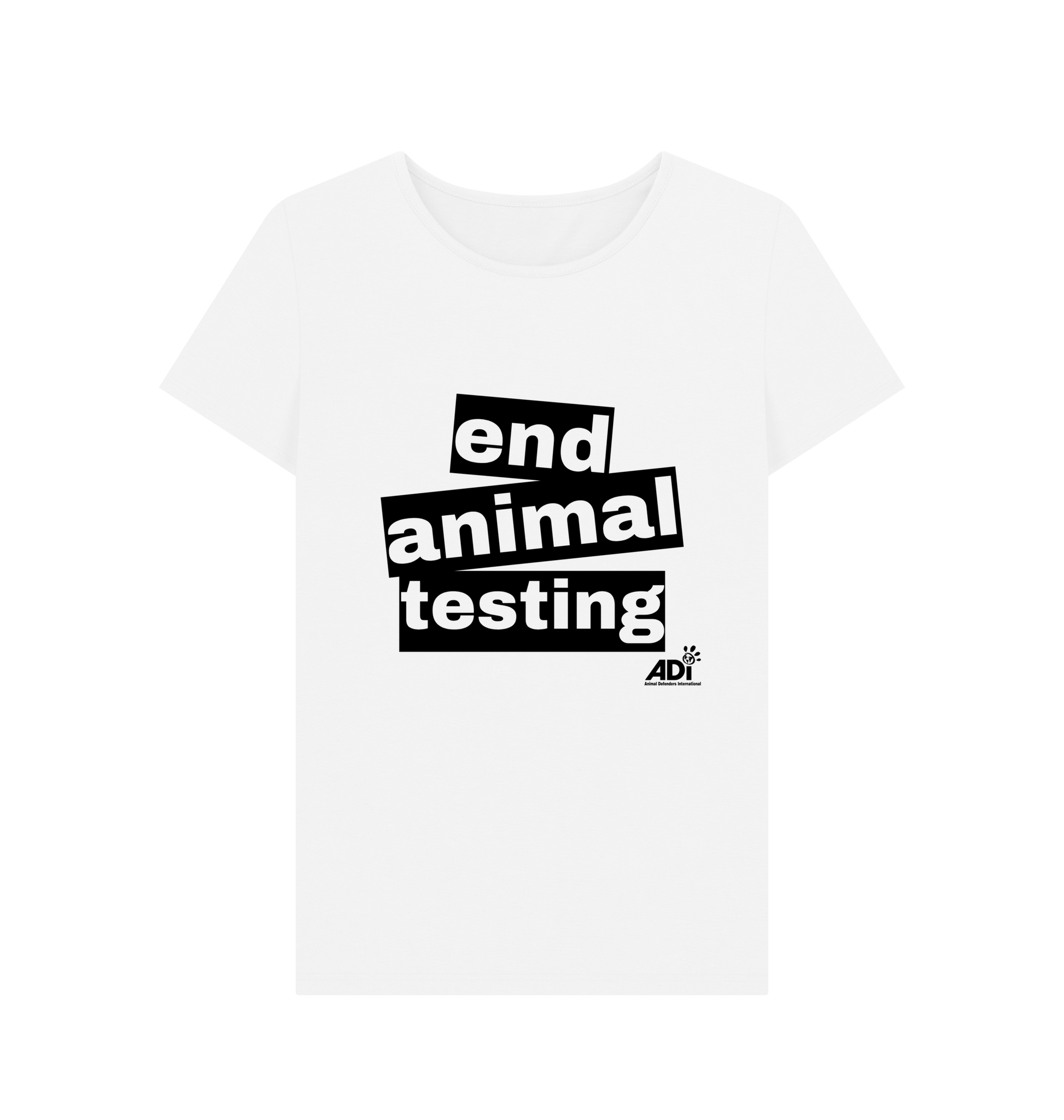 White Printed T-shirt Front
