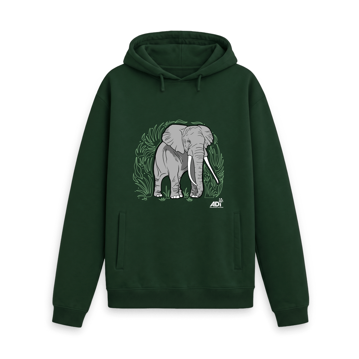 Evergreen Printed Hoody Front
