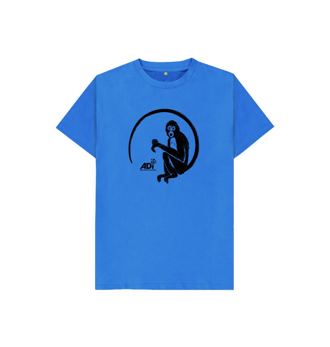 Bright Blue Spider Monkey Kids T-shirt