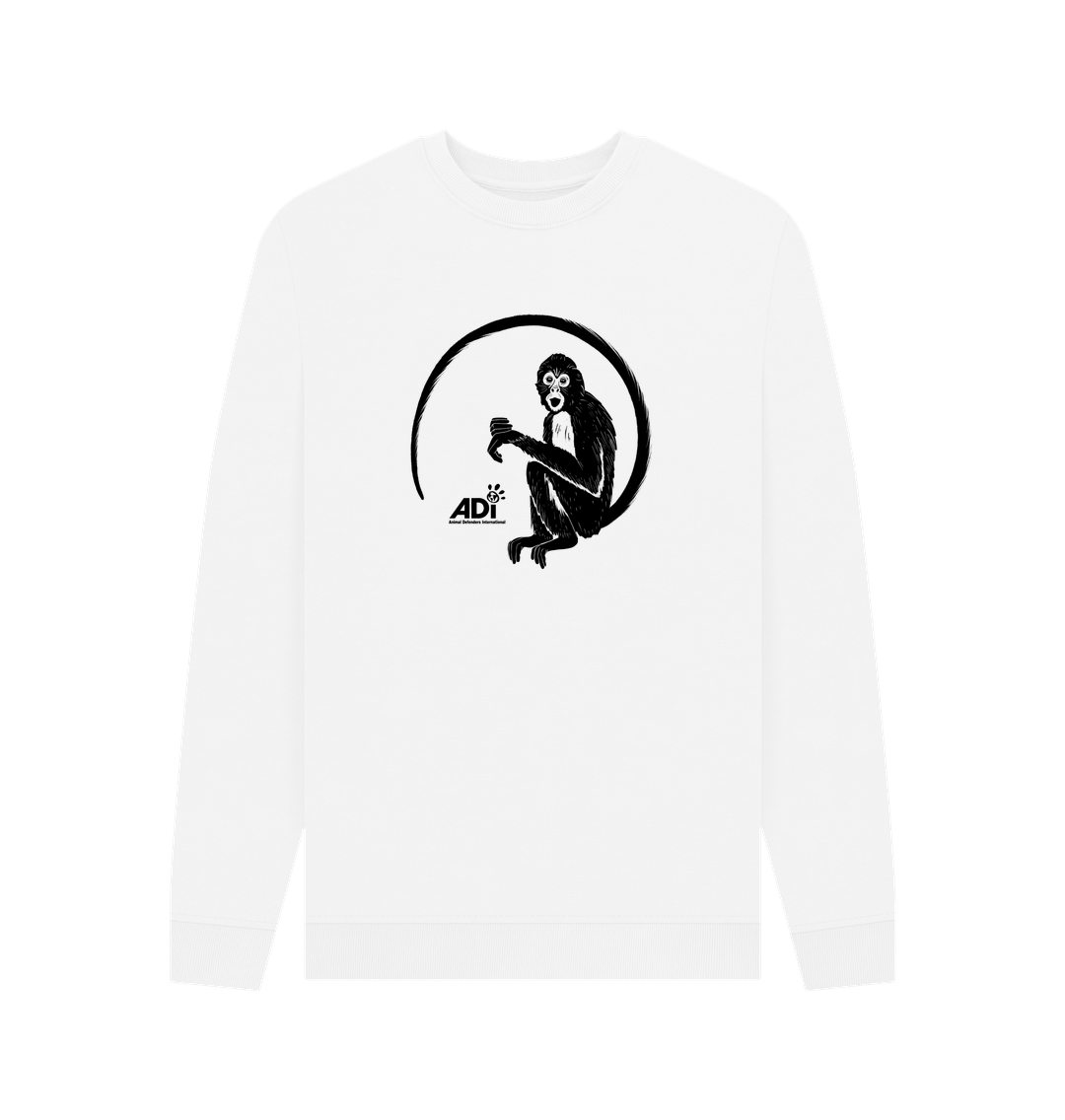 White Printed Sweater