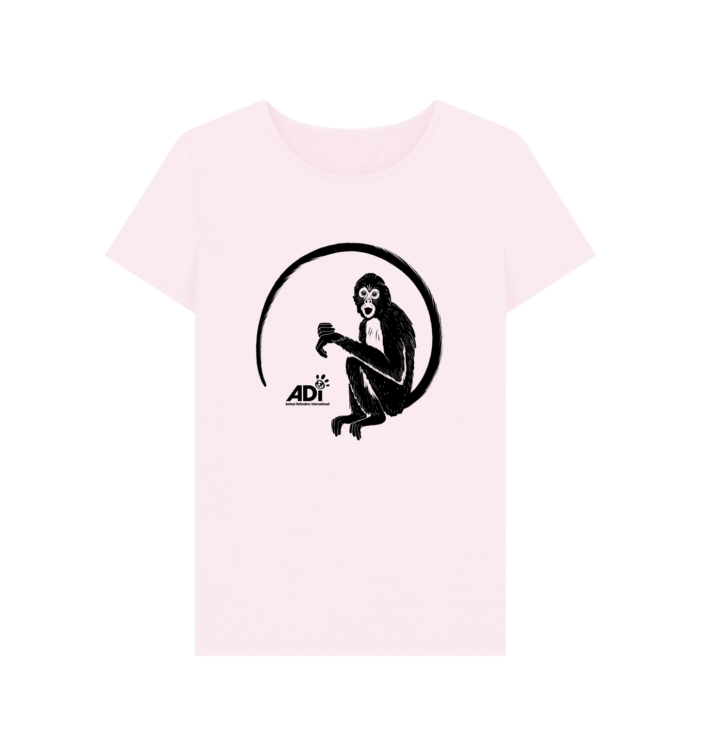 Pink Printed T-shirt Front