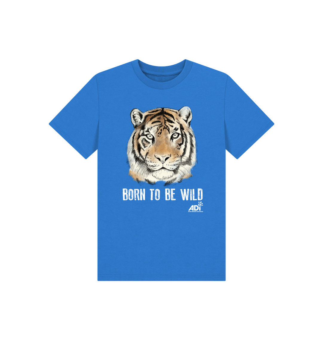 Bright Blue Printed Kids T-Shirt