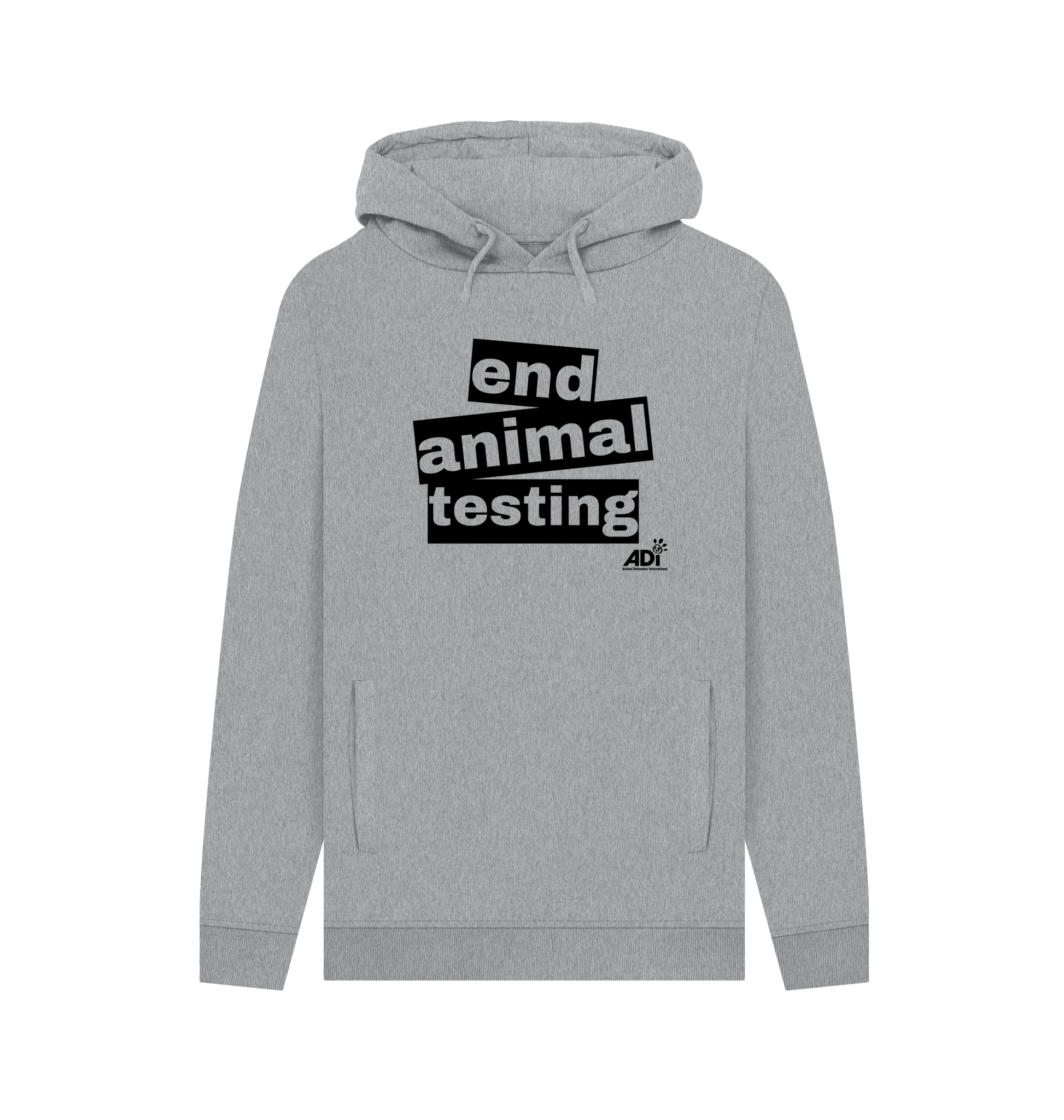 Light Heather Printed Hoody Front