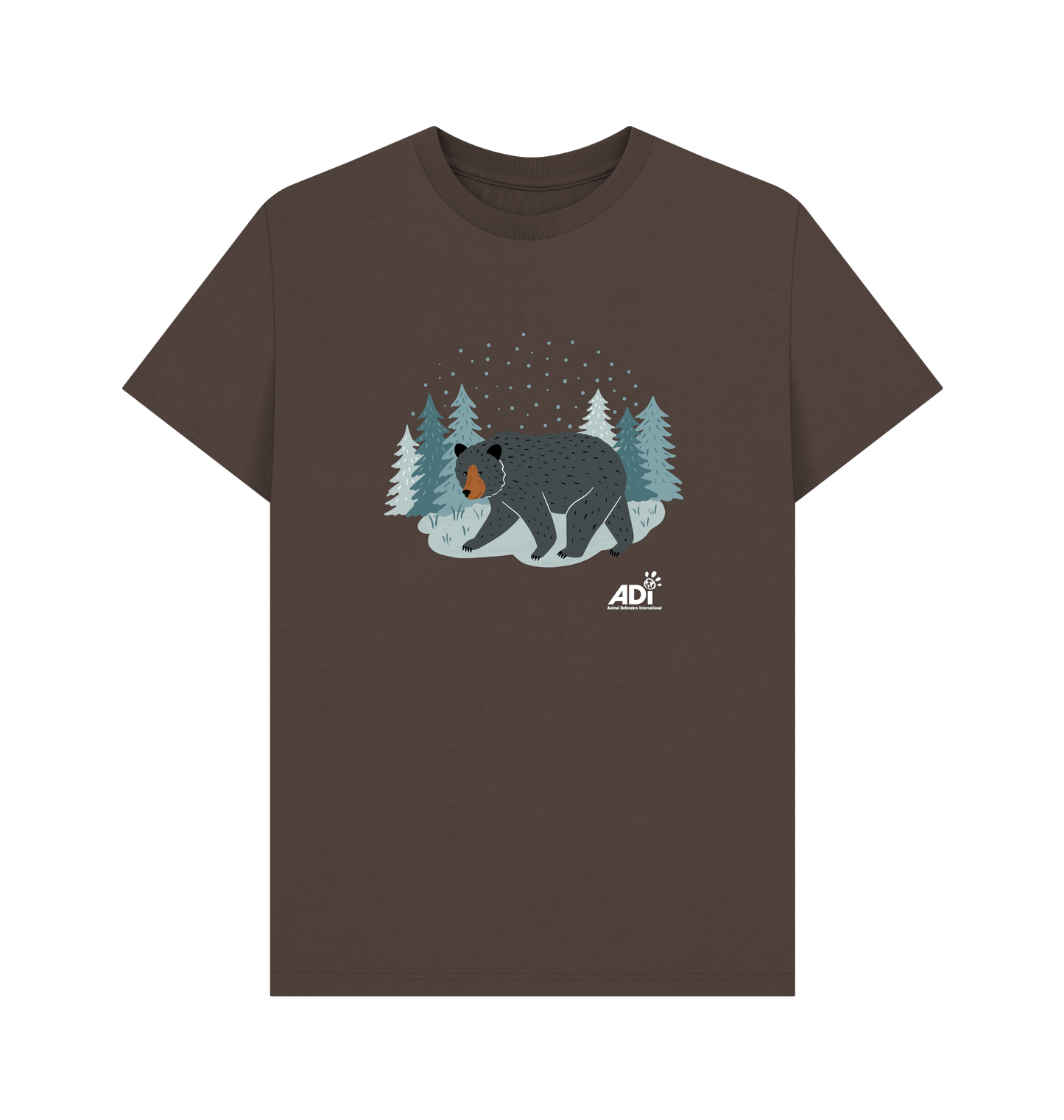 Chocolate Printed T-shirt Front