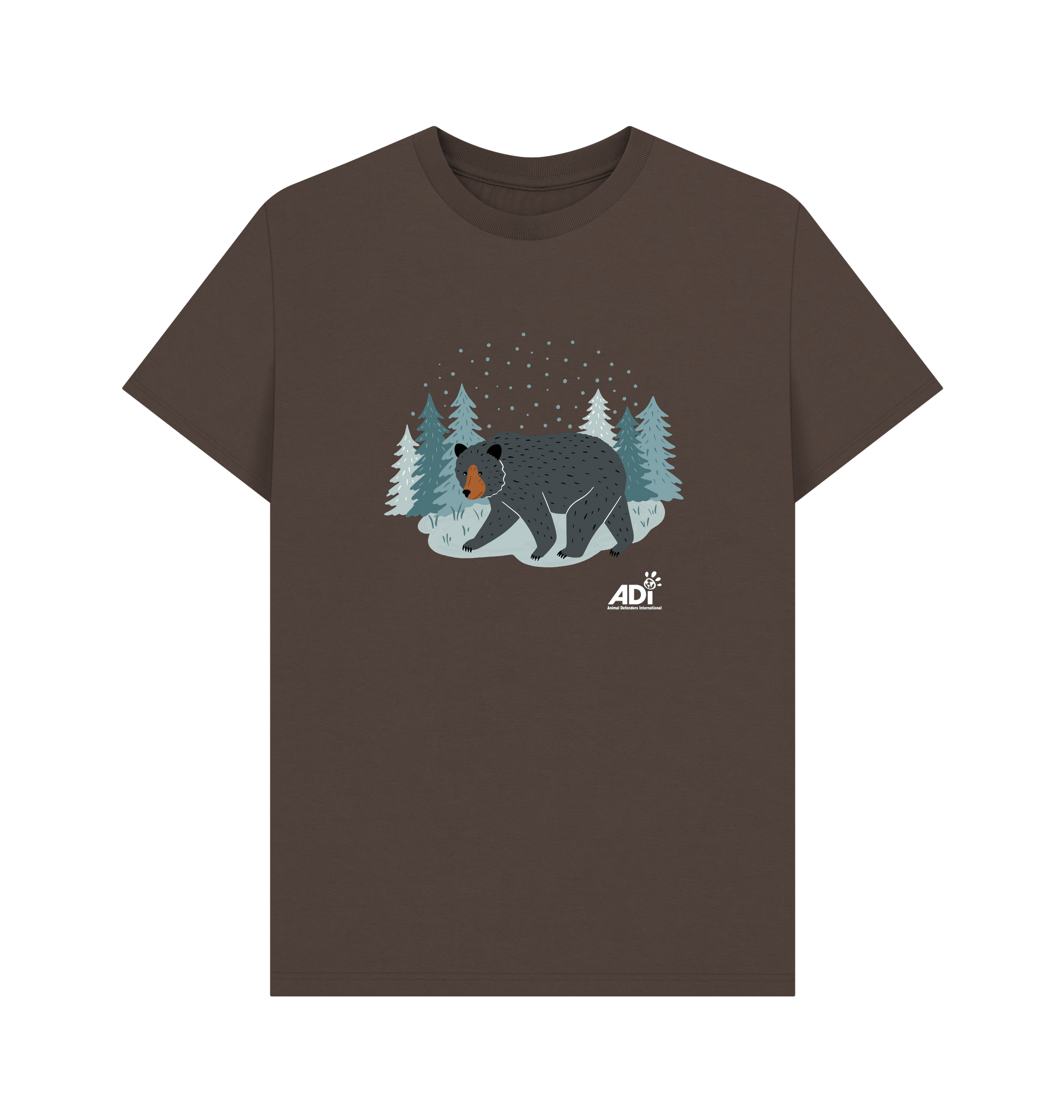 Chocolate Printed T-shirt Front