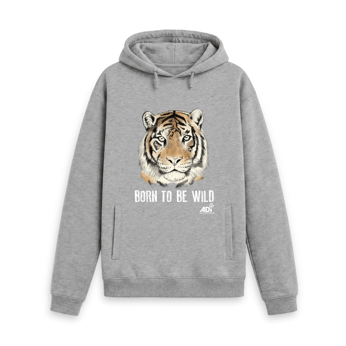 Light Heather Printed Hoody Front