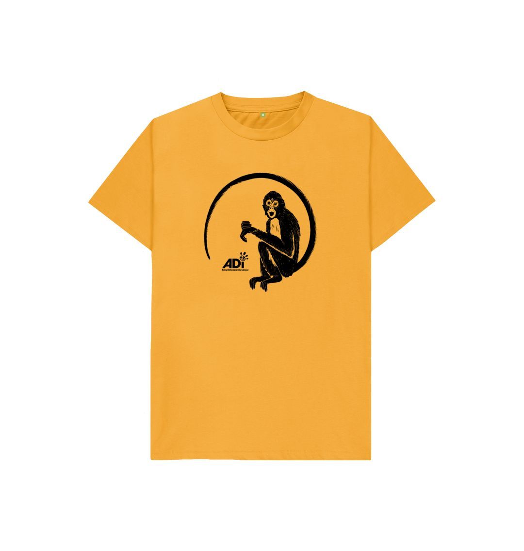 Mustard Spider Monkey Kids T-shirt