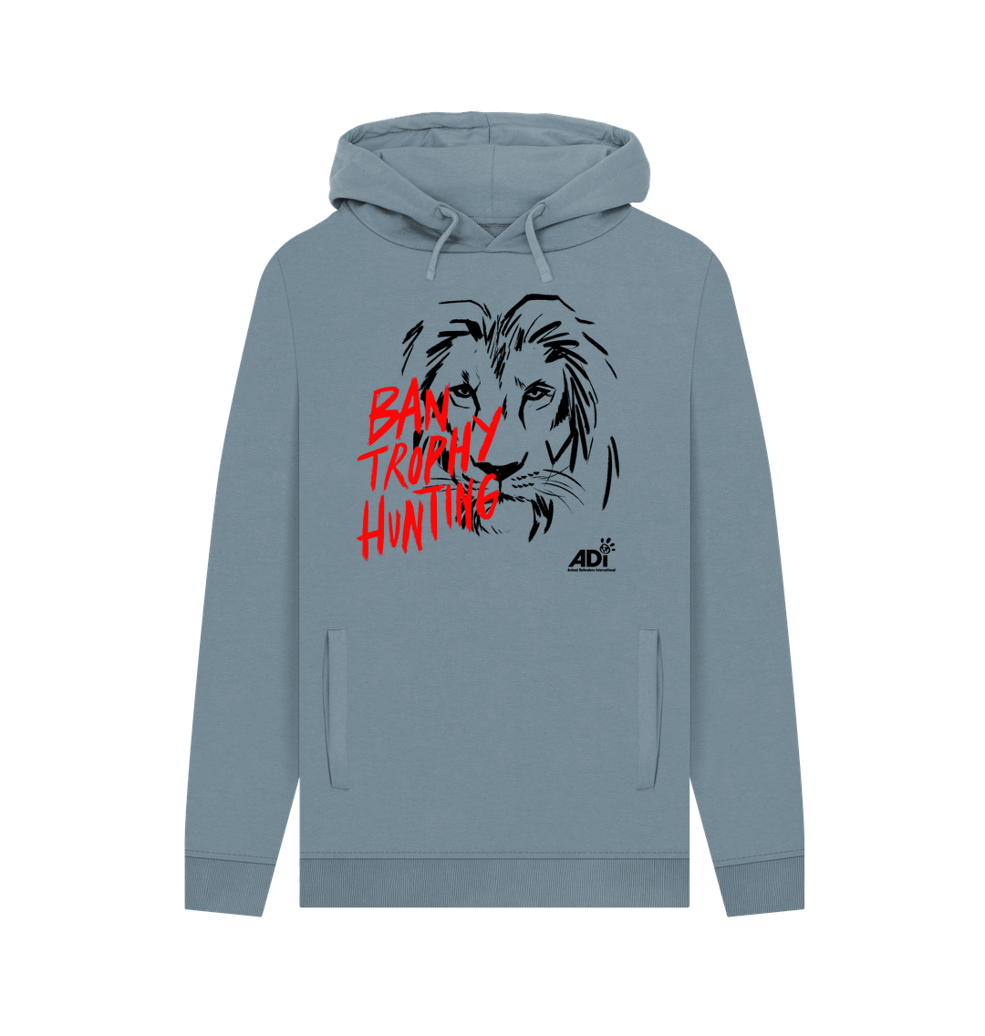 Stone Blue Printed Hoody