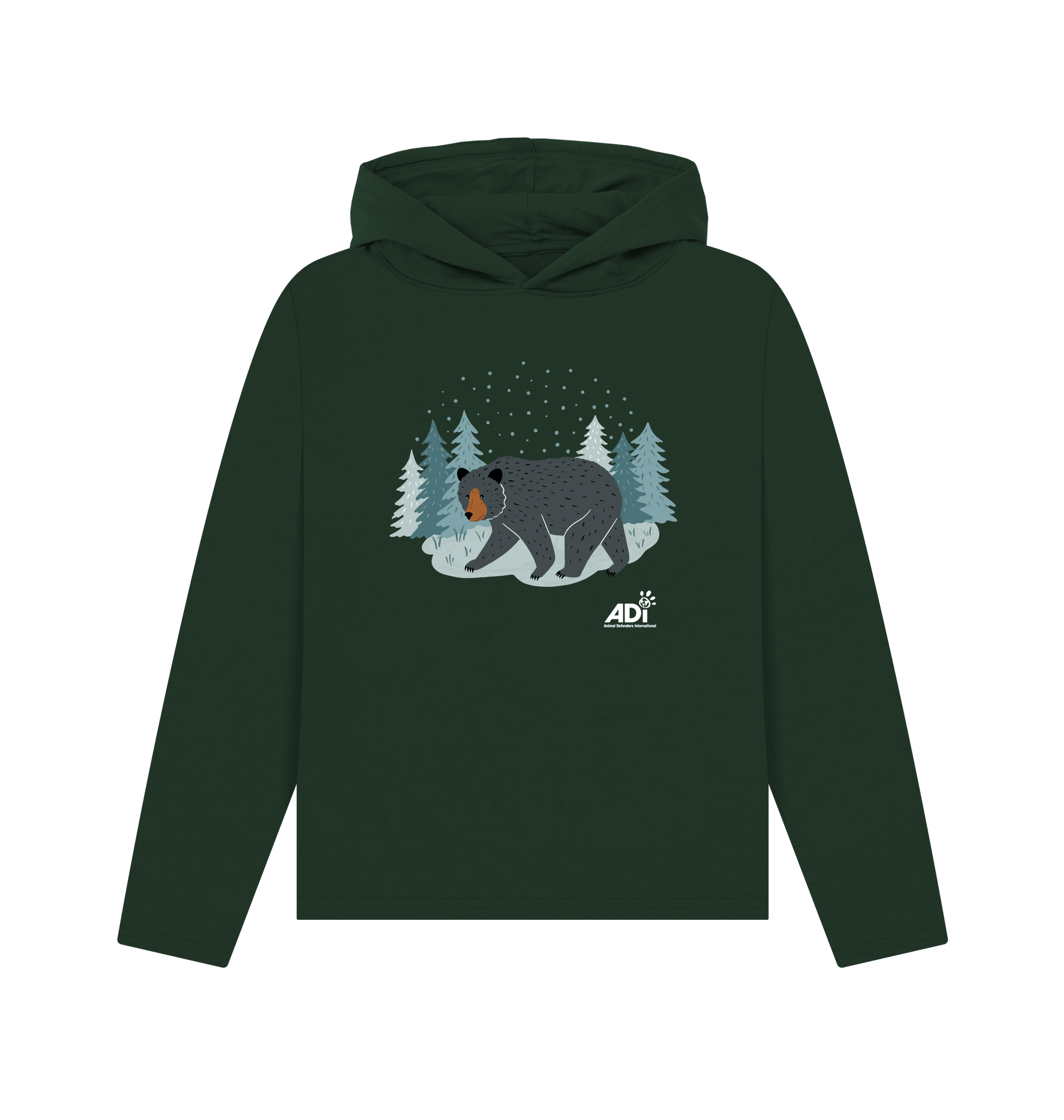Evergreen Printed Hoody Front