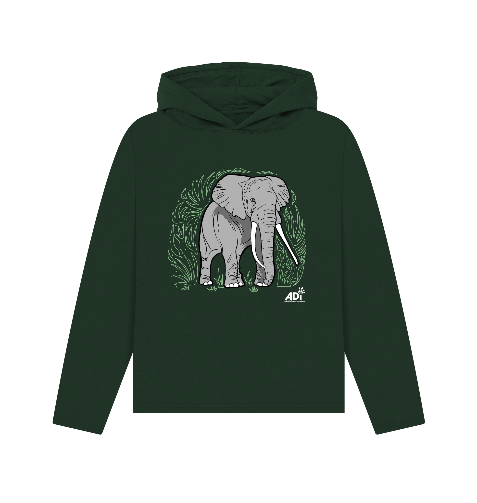 Evergreen Printed Hoody Front