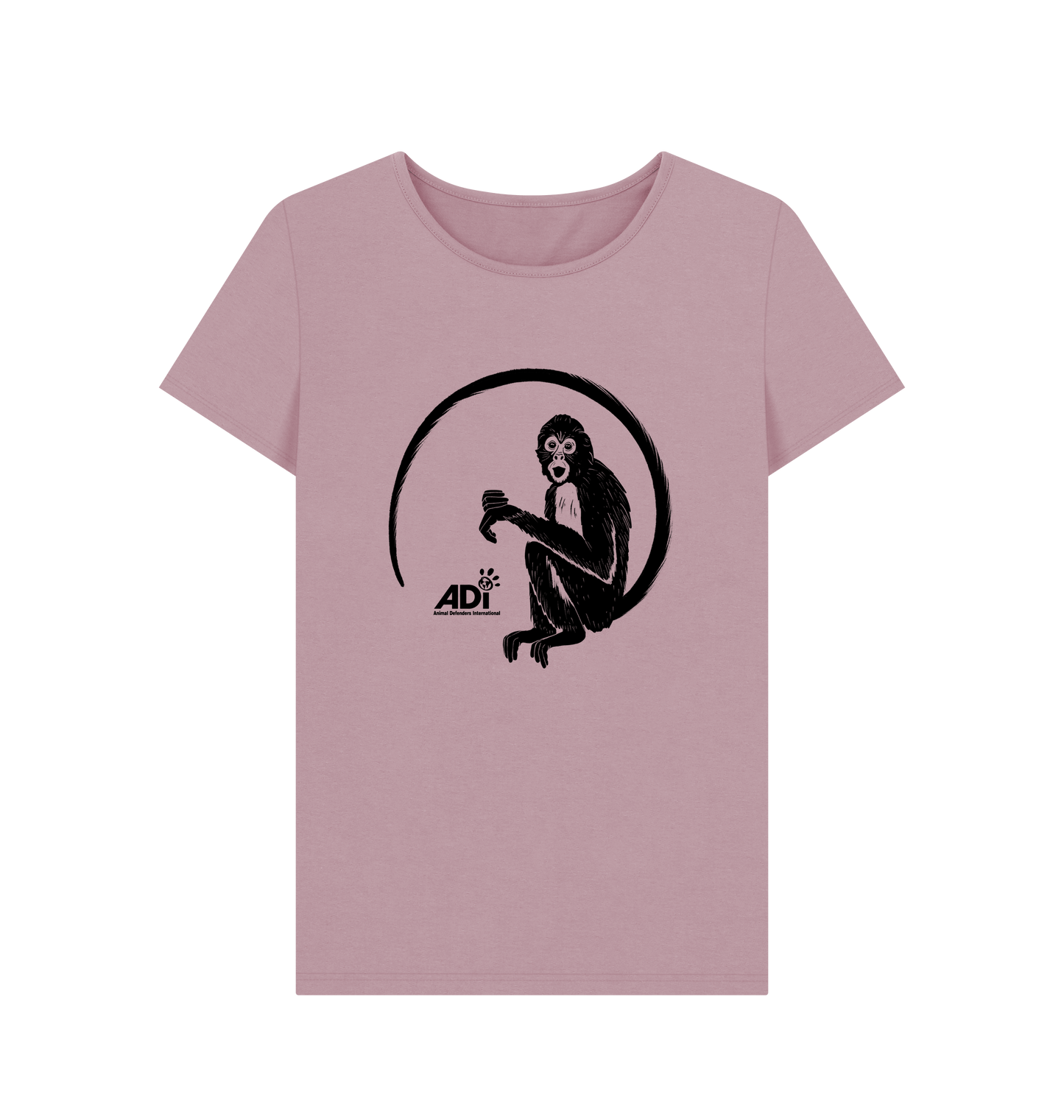 Mauve Printed T-shirt Front