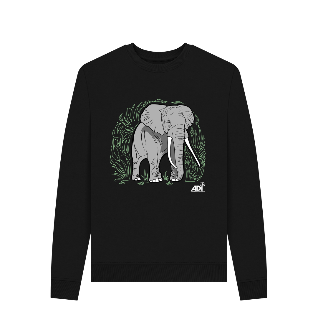 Black Printed Sweater