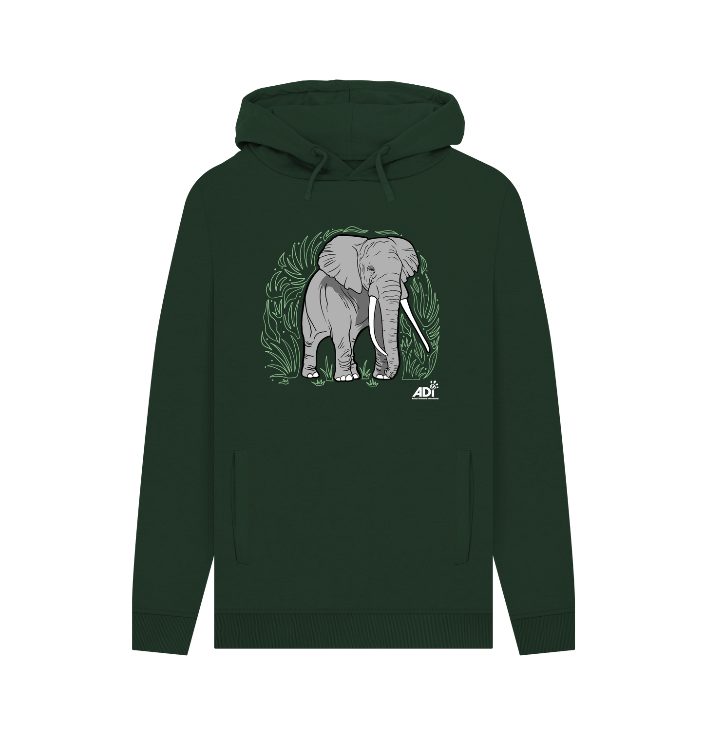 Evergreen Printed Hoody Front