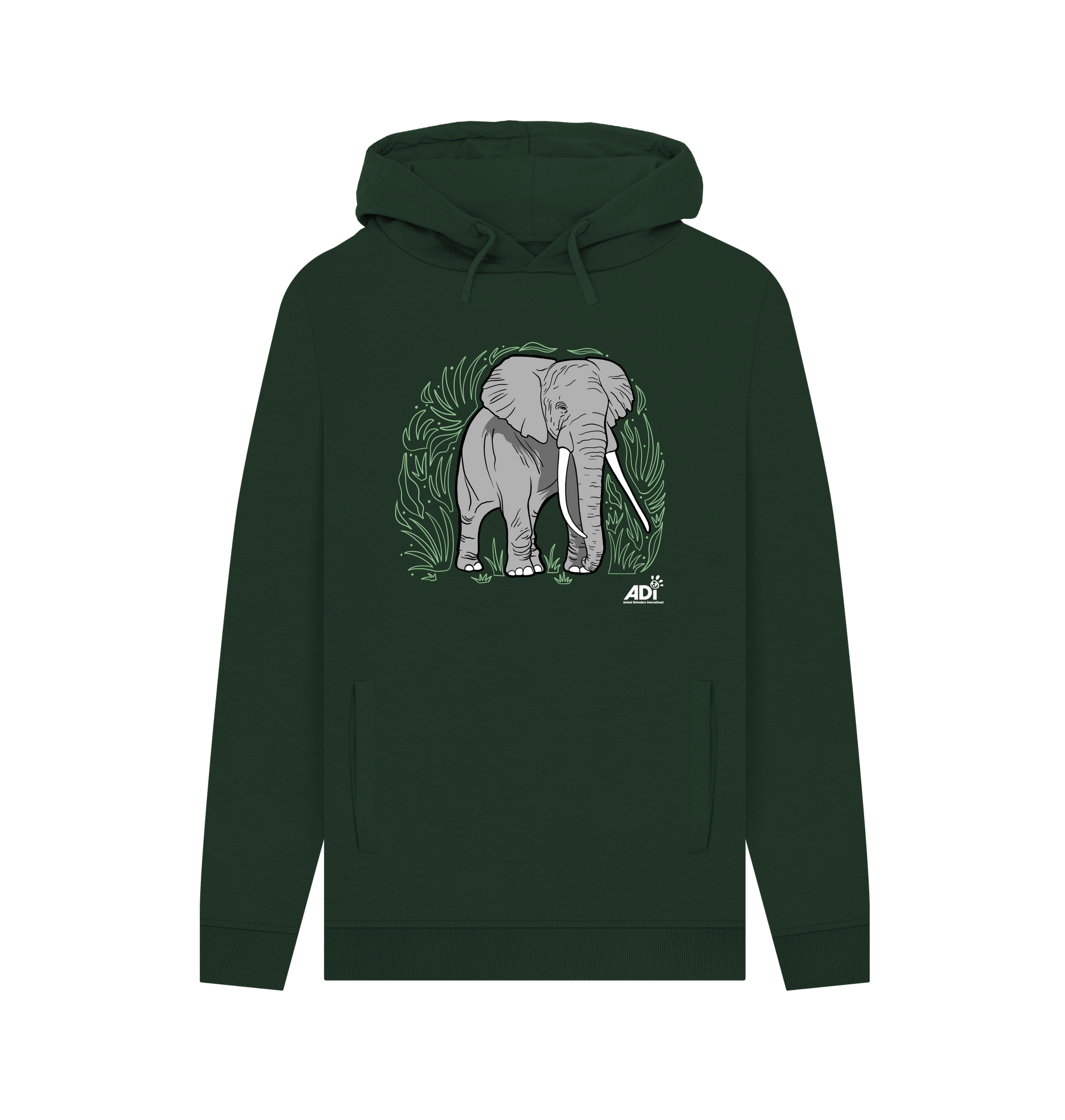 Evergreen Printed Hoody Front