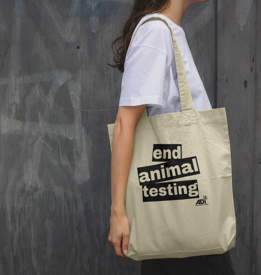 End Animal Testing Tote Bag