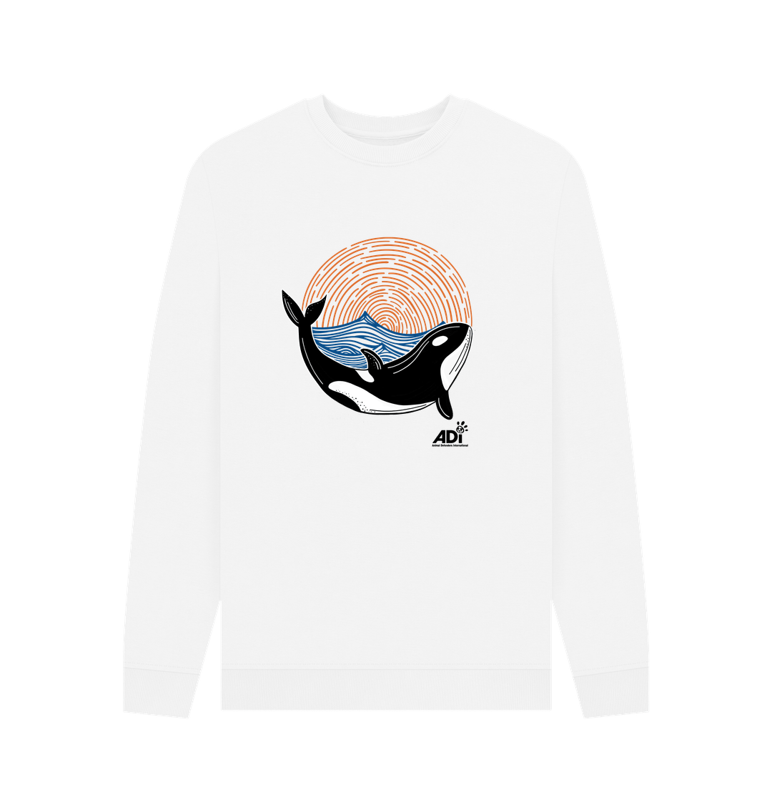 White Printed Sweater