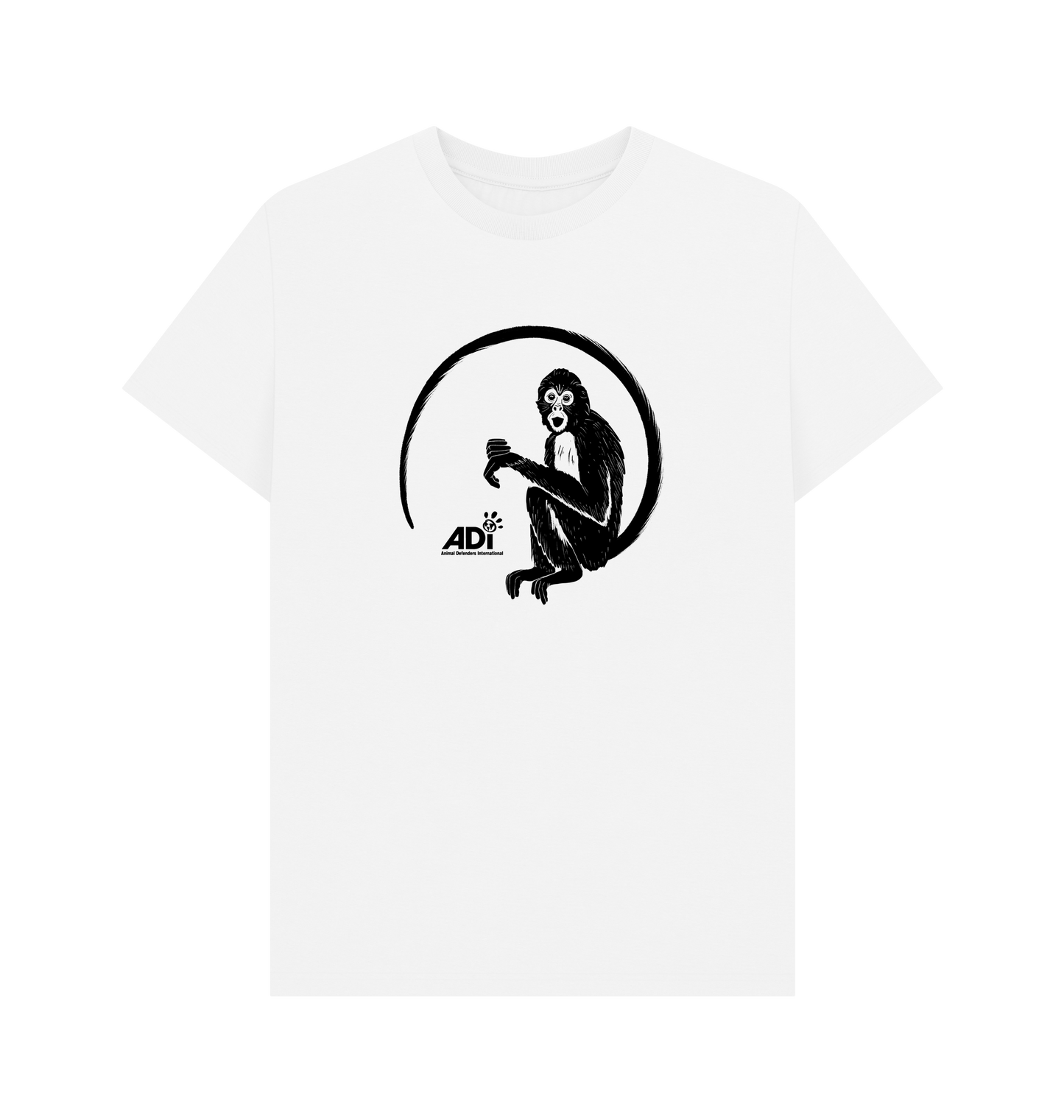 White Printed T-shirt Front