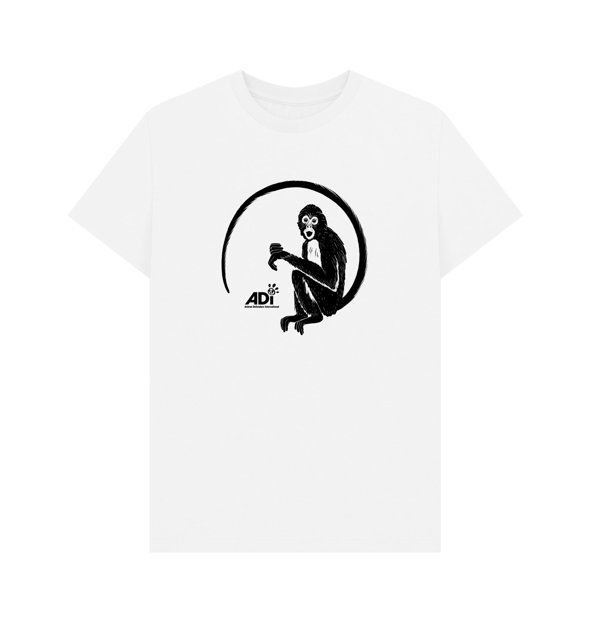 White Printed T-shirt Front