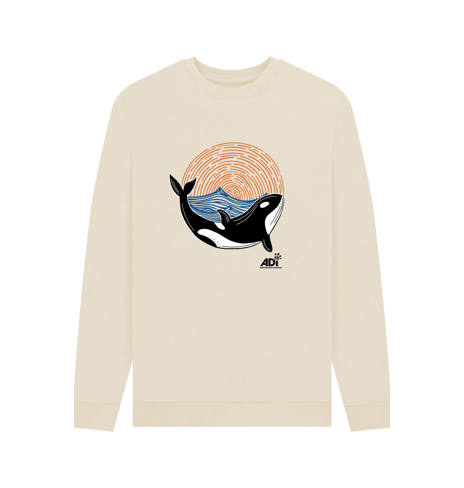 Oat Printed Sweater Front