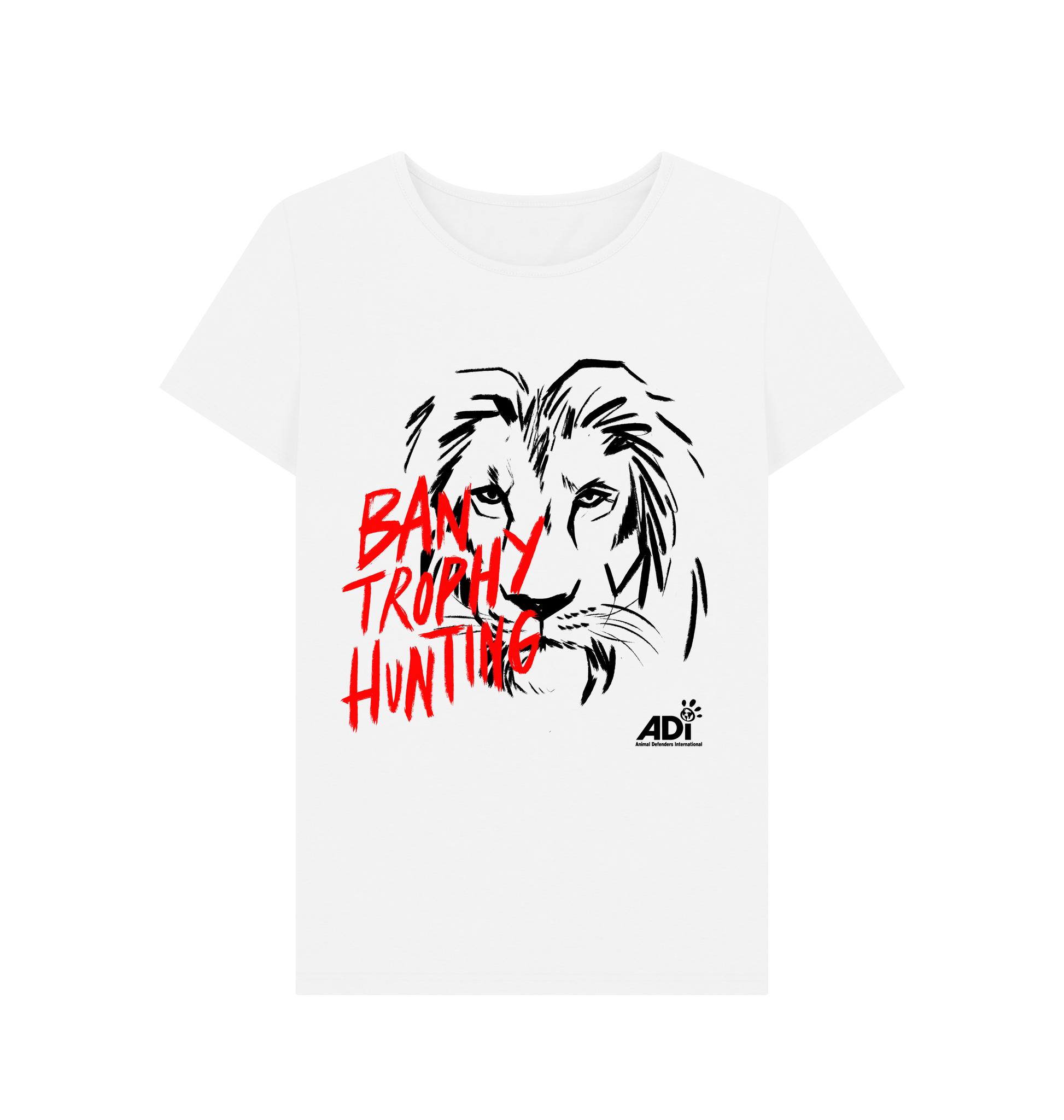 White Printed T-shirt Front