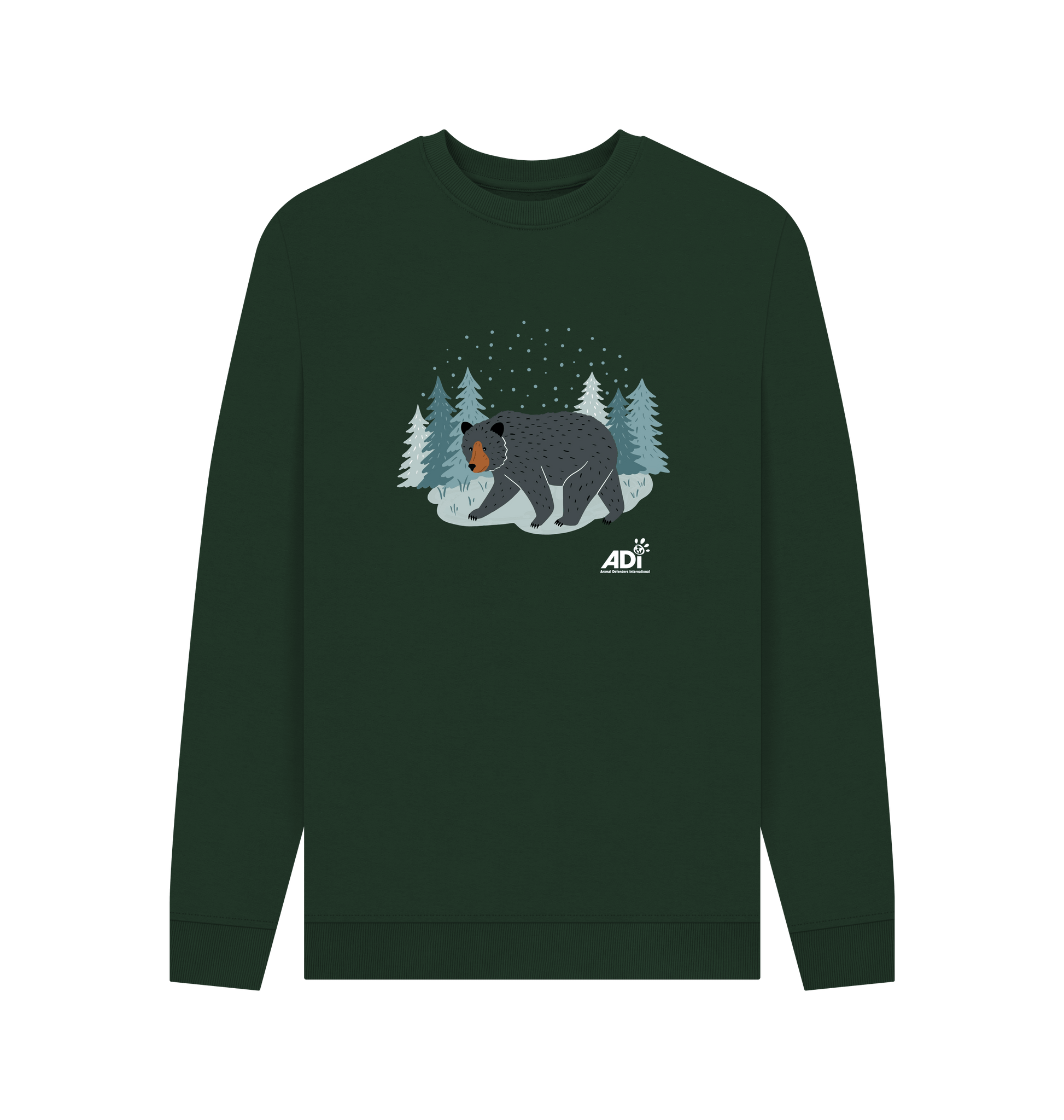 Evergreen Printed Sweater Front