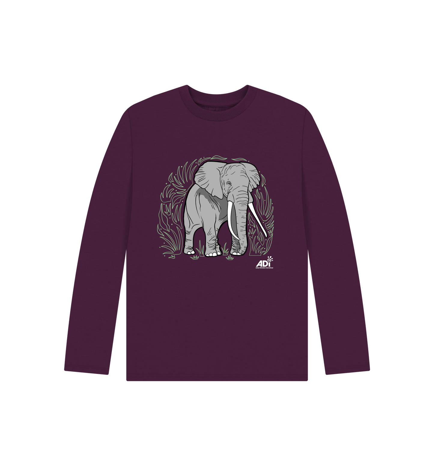 Purple Printed Kids T-Shirt Front