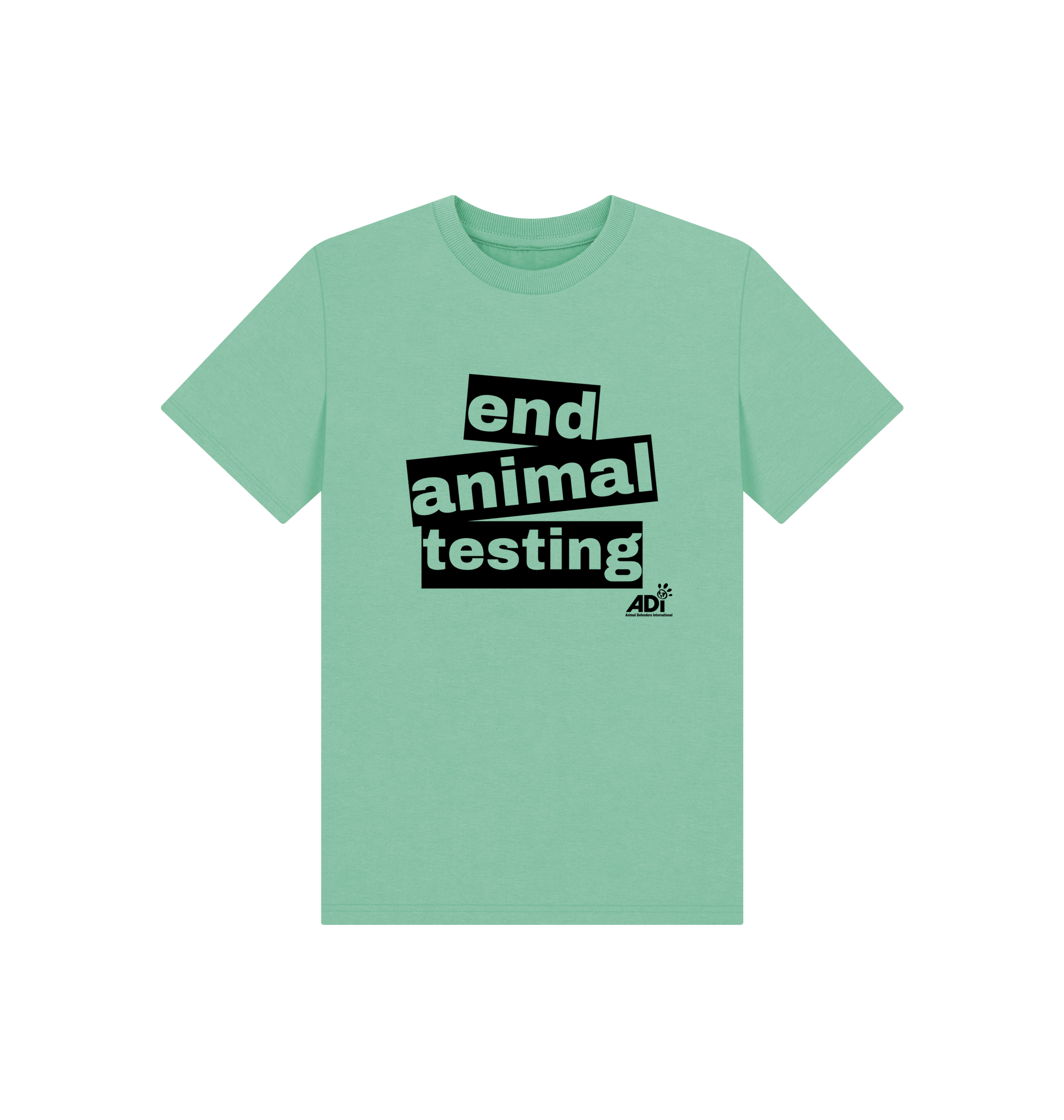 Peppermint Printed Kids T-Shirt Front