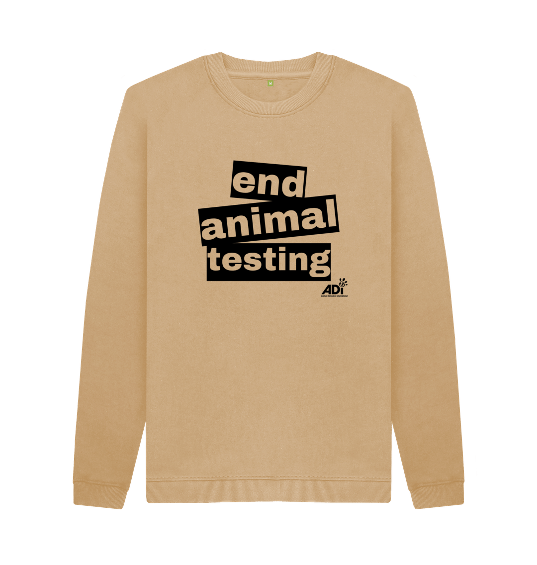 Sand End Animal Testing Men's Sweatshirt
