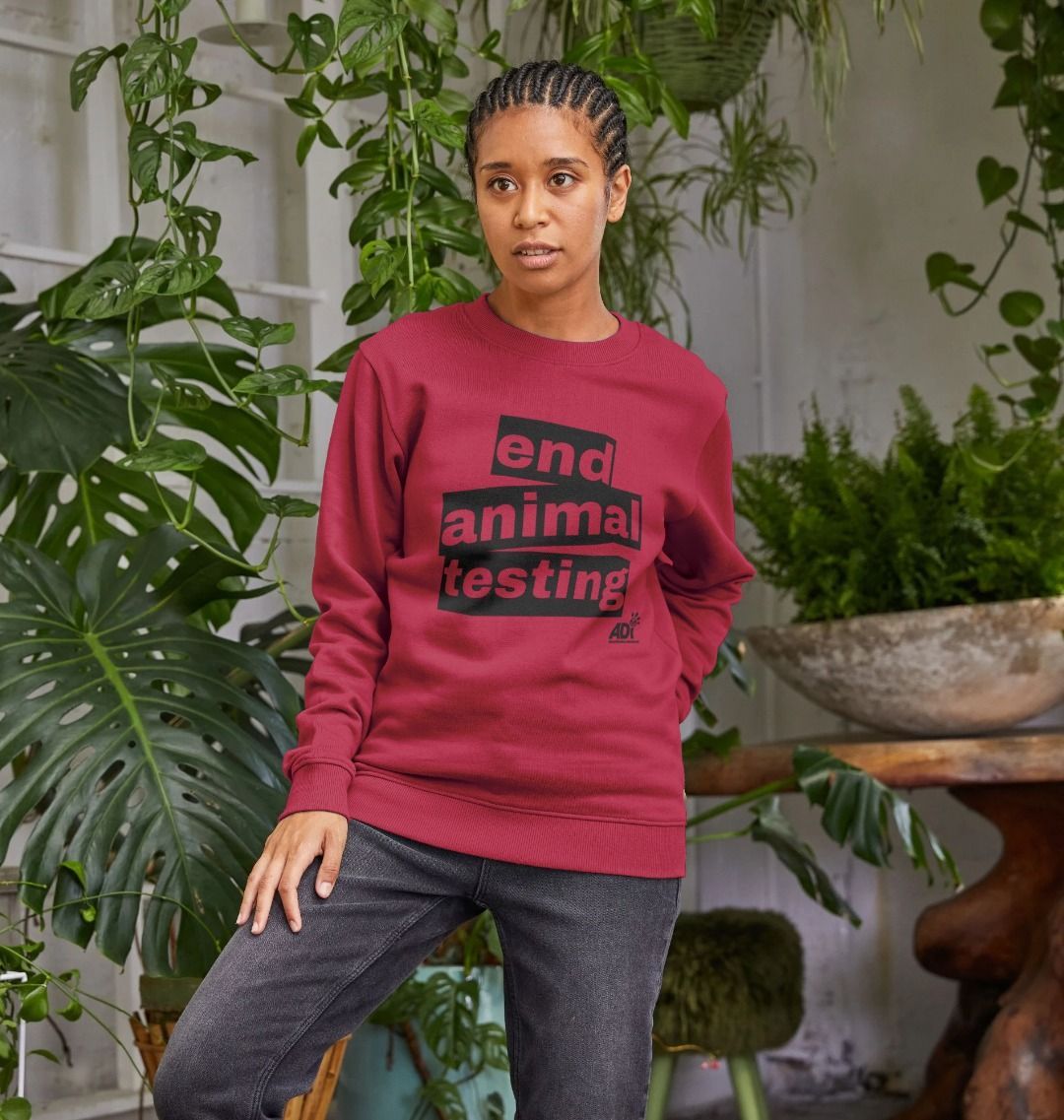 End Animal Testing Women's Sweatshirt