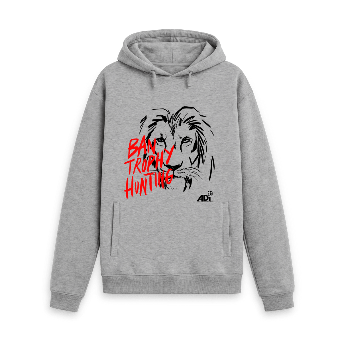 Light Heather Printed Hoody Front