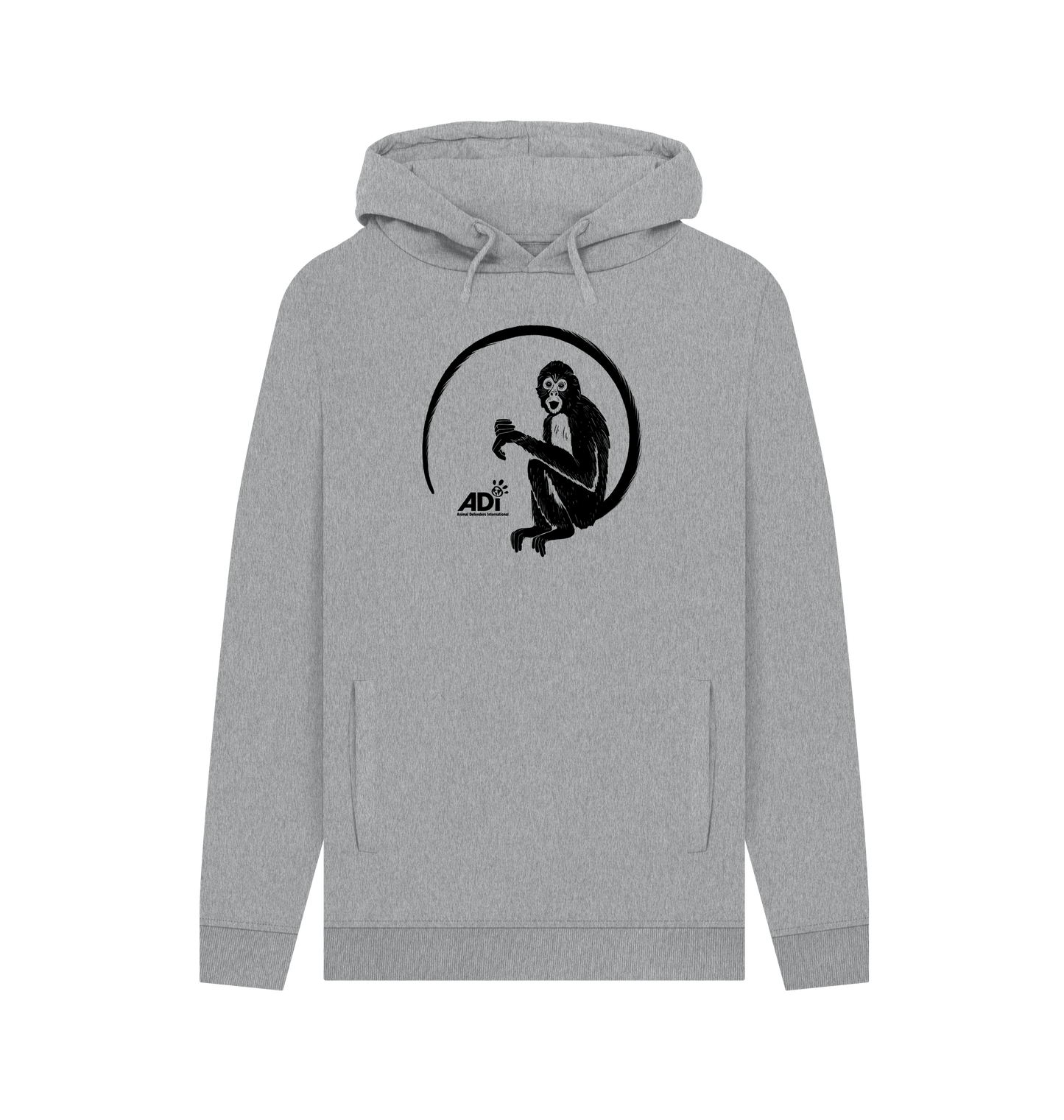 Light Heather Printed Hoody Front