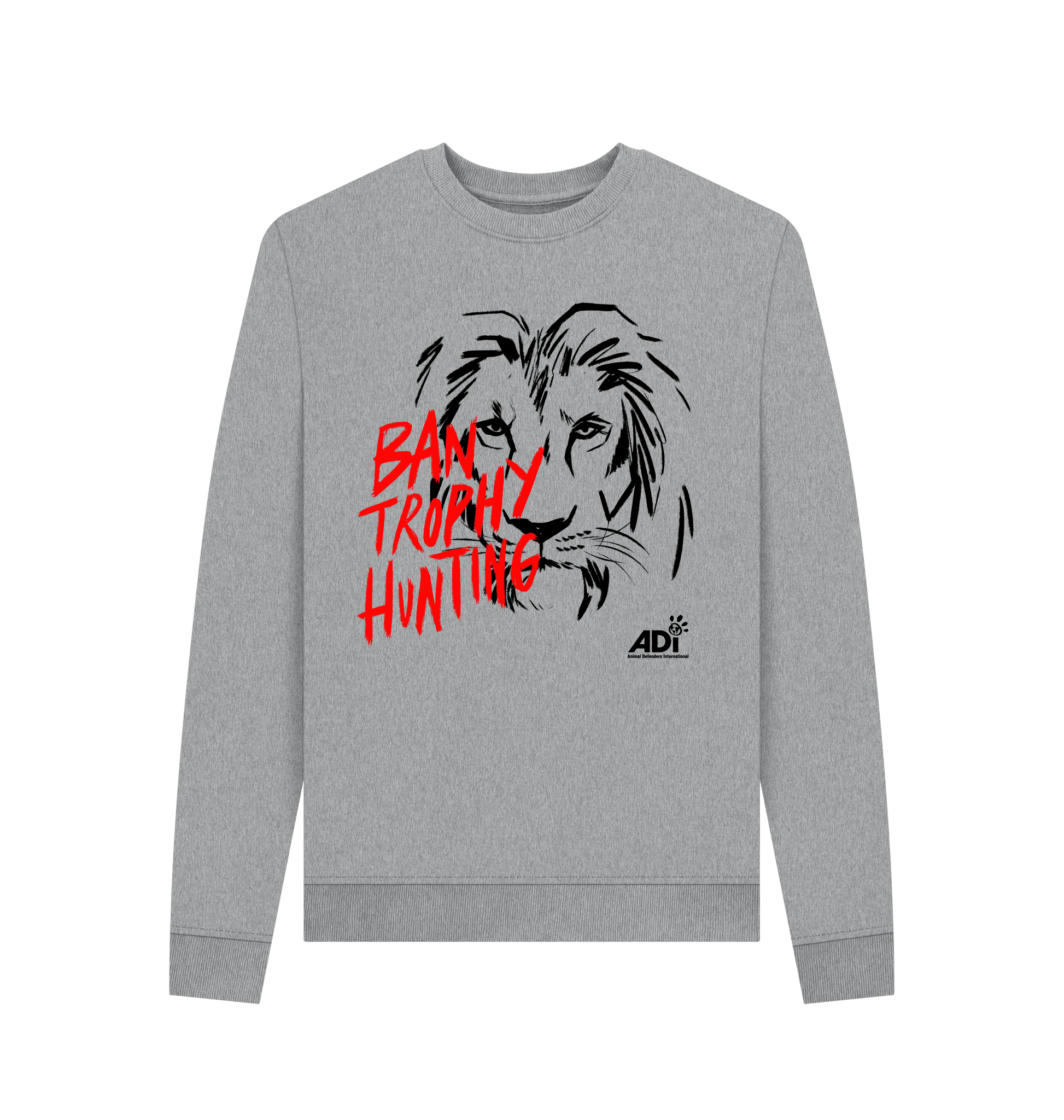 Light Heather Printed Sweater Front