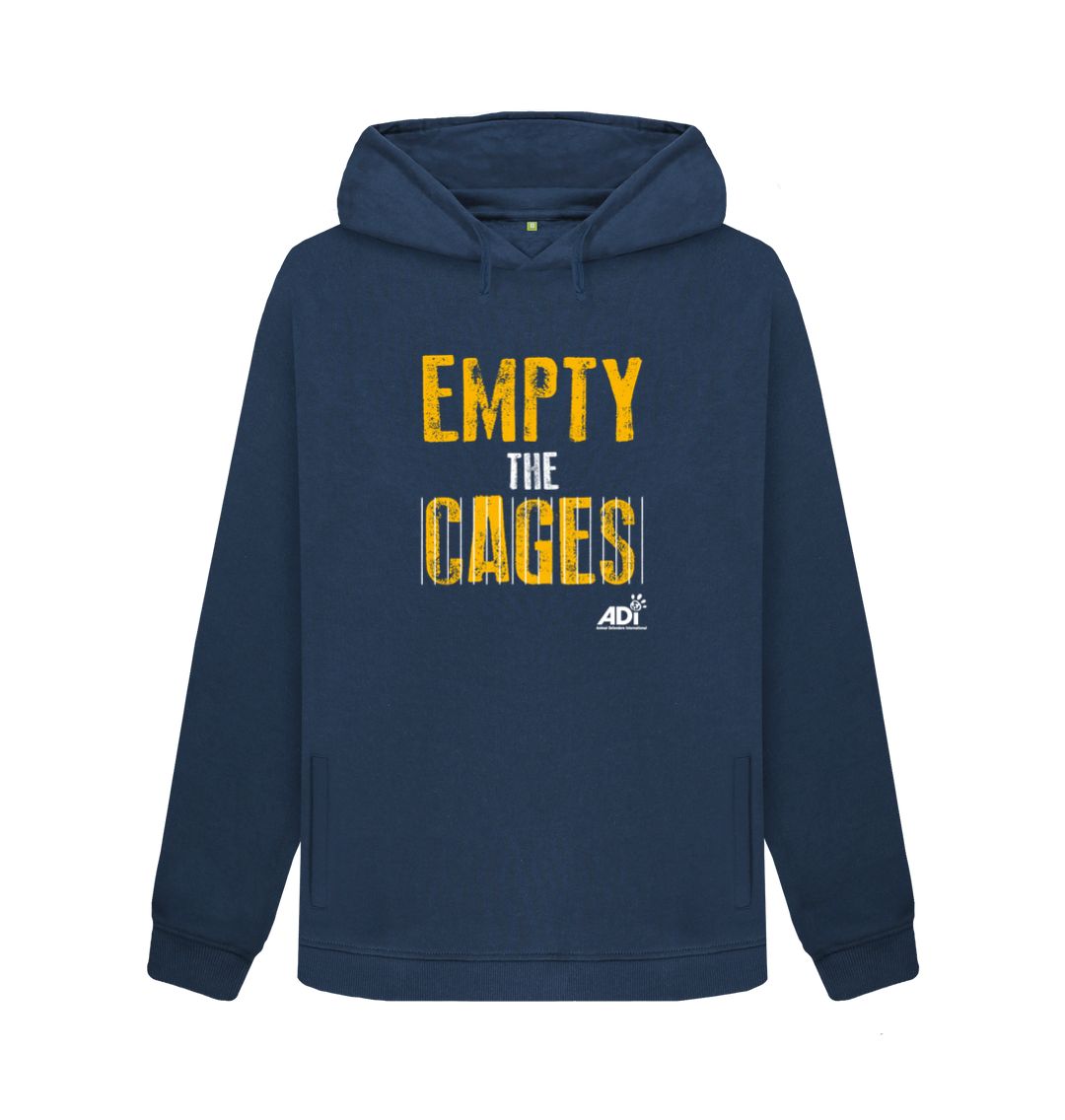 Navy Blue Empty The Cages Women's Hoodie