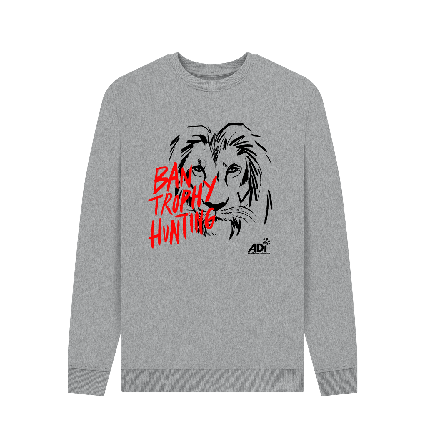 Light Heather Printed Sweater Front